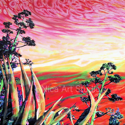 Verweht, 2020, 30 x 30 cm, Leinwanddruck 