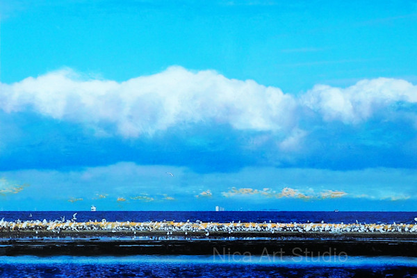 Sandbank, 2019, 30 x 20 cm, photography with oil color