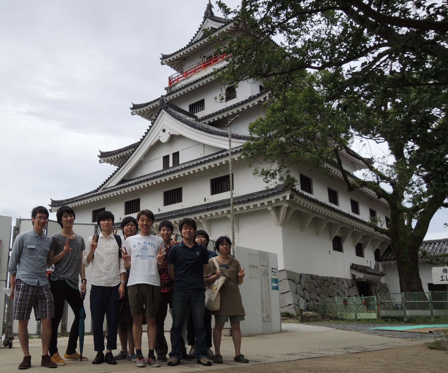研究室旅行 唐津城（2015.7.11）