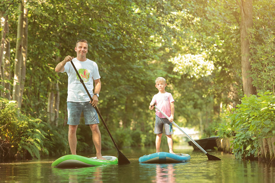 Stand Up Paddling im Spreewald Stand Up Paddling im Spreewald