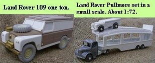 Land Rover 109 one ton. Land Rover Pullmore set.