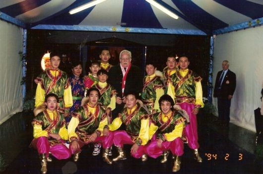 Troupe Sukhbaatar avec le Prince Rainer à Monte Carlo 1994