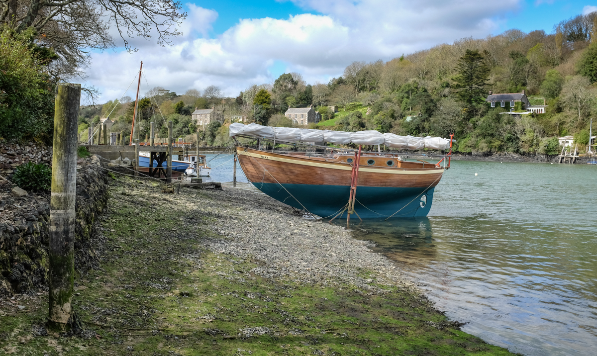 Walking from Trelissick Park to Roundwood Quay, Cowland's Creek, April 10th