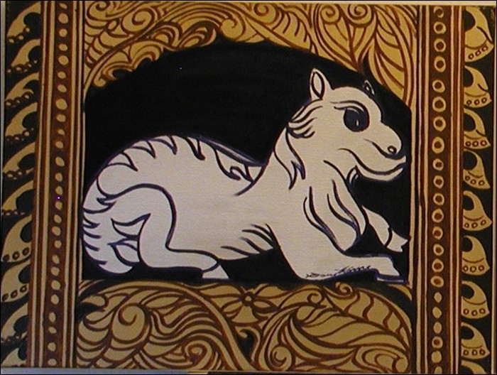 (Schaf) (50 x 40 cm)