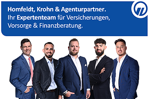 Foto: Homfeldt, Krohn & Agenturpartner. Ihre Spezialisten für Versicherungen, Vorsorge und Finanzen in Hamburg Rahlstedt