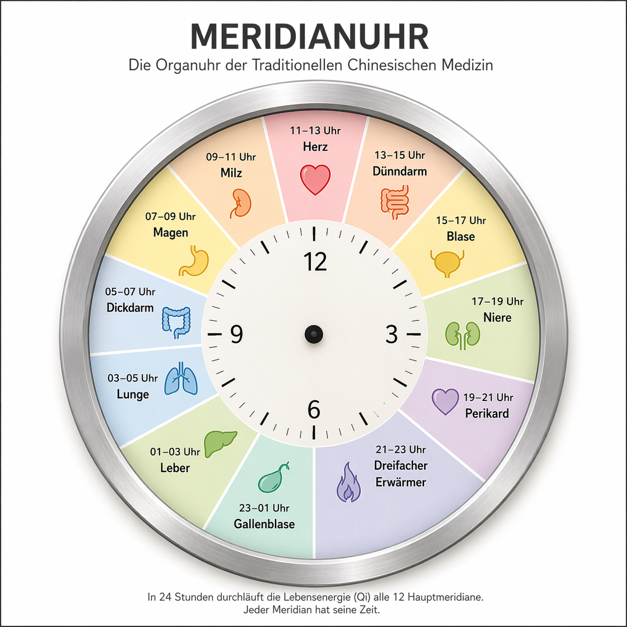 Die Organuhr in der Traditionellen Chinesischen Medizin