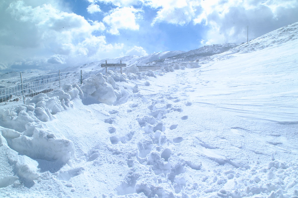 Snow in the Gennargentu mountain