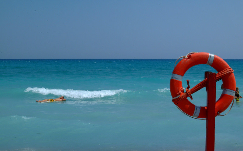 Chilling out on pristine water