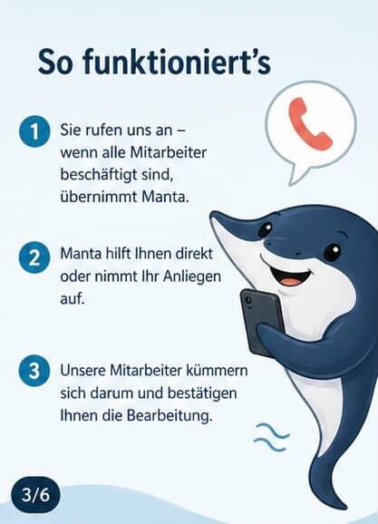 Manta KI unterstützt unser Team am Telefon