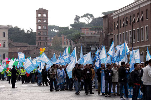 Manifestazione a Roma Comparto Sicurezza