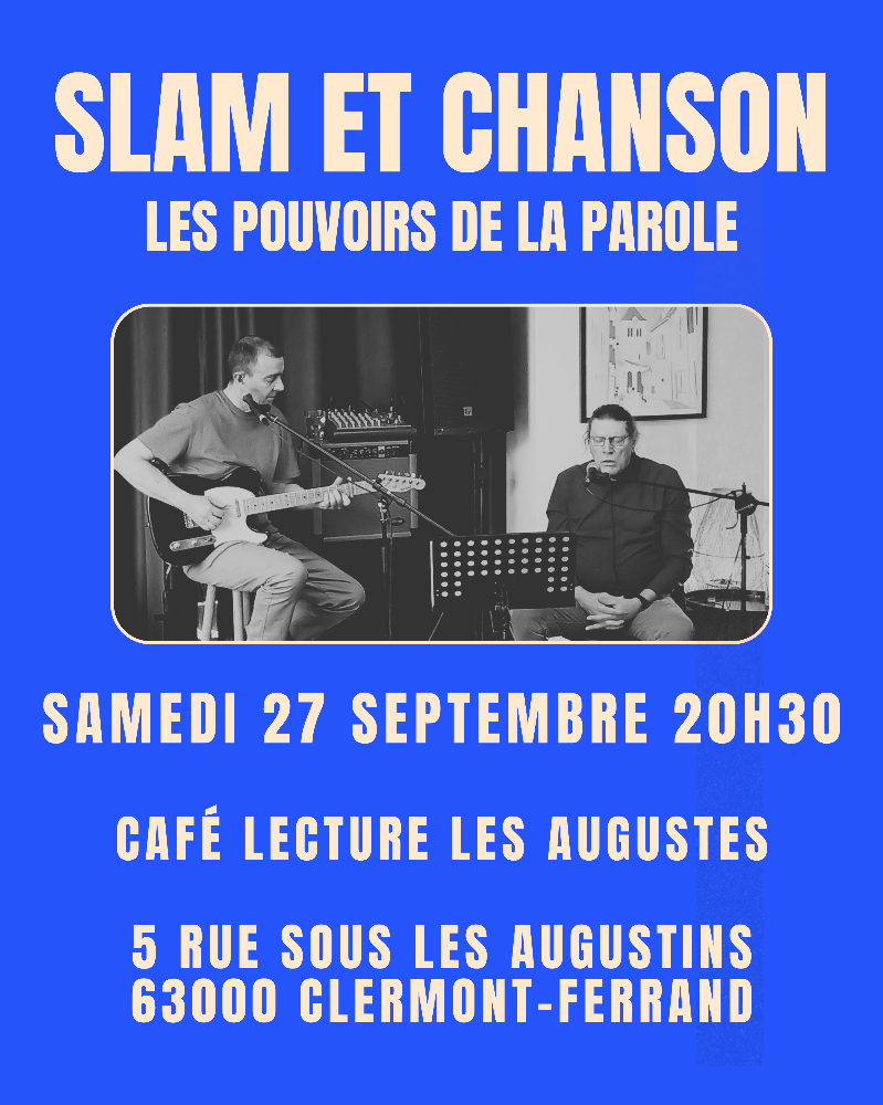 27 septembre - Slam et chanson