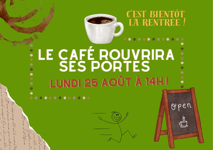 Réouverture le lundi 25