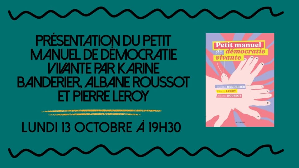 Présentation de livre - 13/10