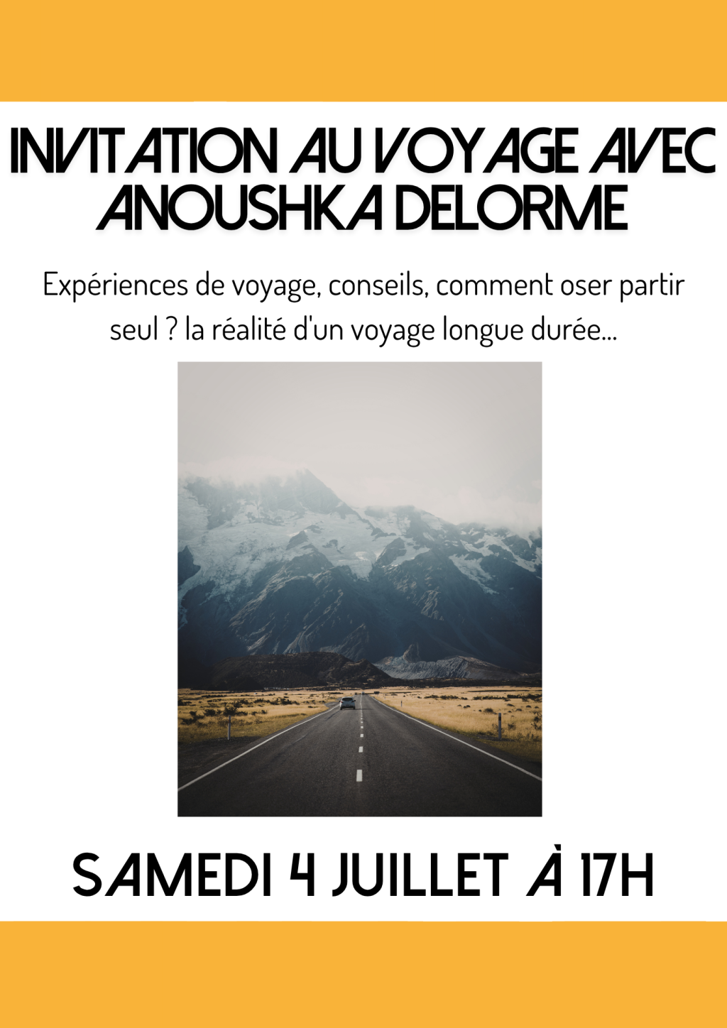 Invitation au voyage d'Anoushka Delorme - 04/07 à 17h