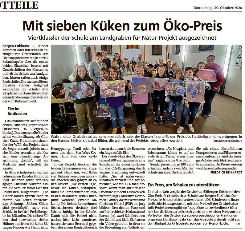 Quelle: Frankfurter Neue Presse, vom 30. Oktober 2025