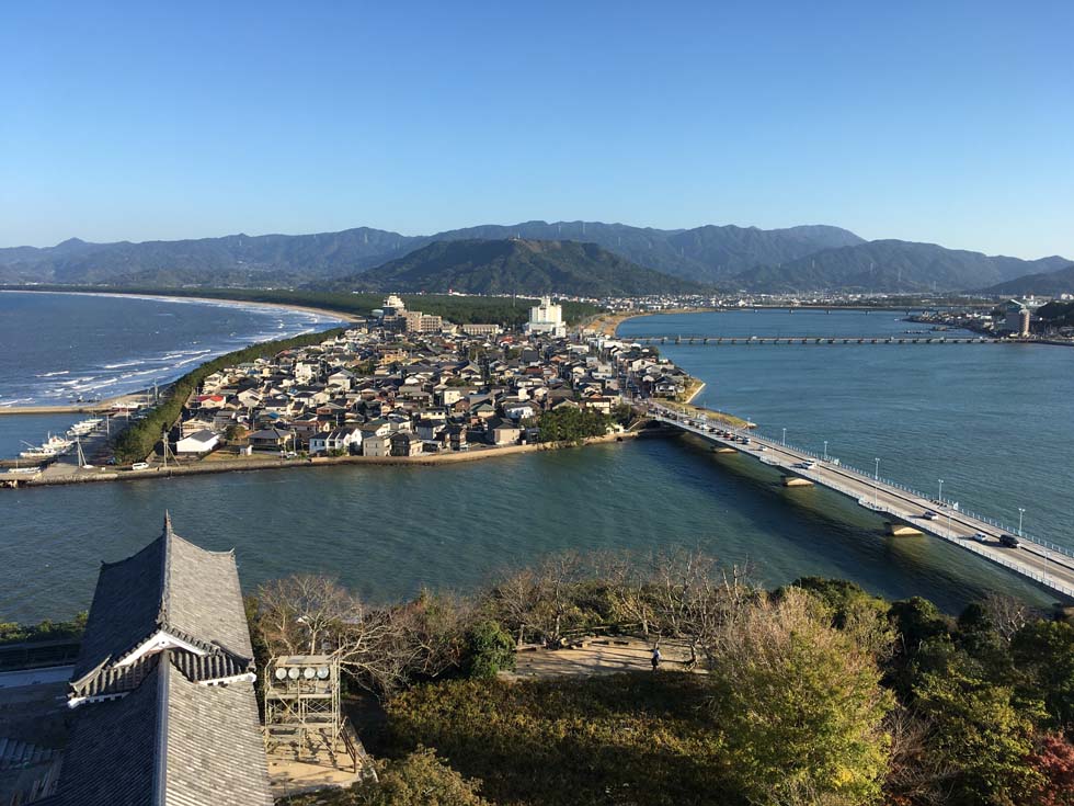 唐津城から