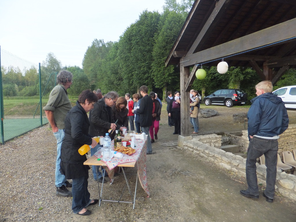 Le pot de l'amitié, en toute convivialité.........