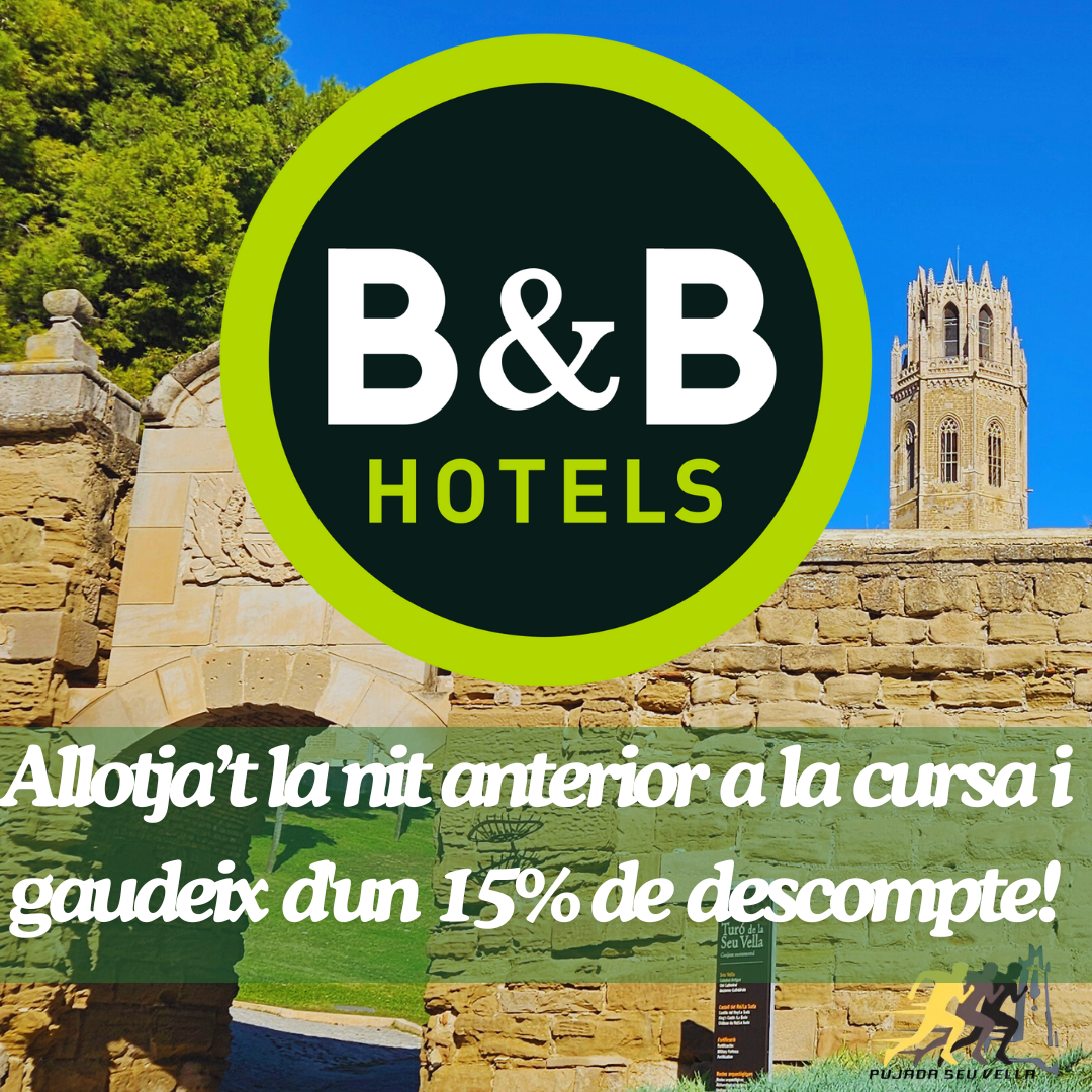B&B hotels col·laborador de la 43a Pujada a la Seu Vella