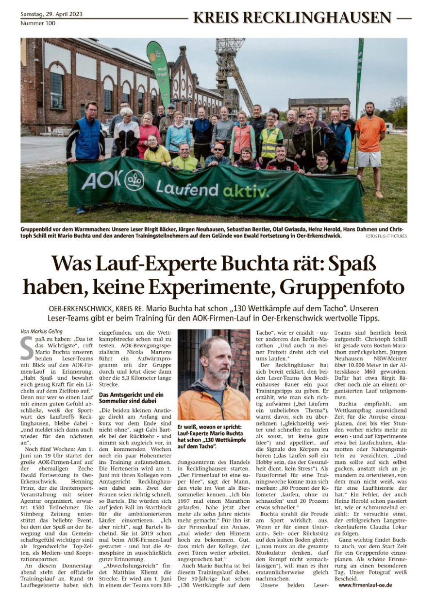 Quelle: Recklinghäuser Zeitung vom 29.04.2023