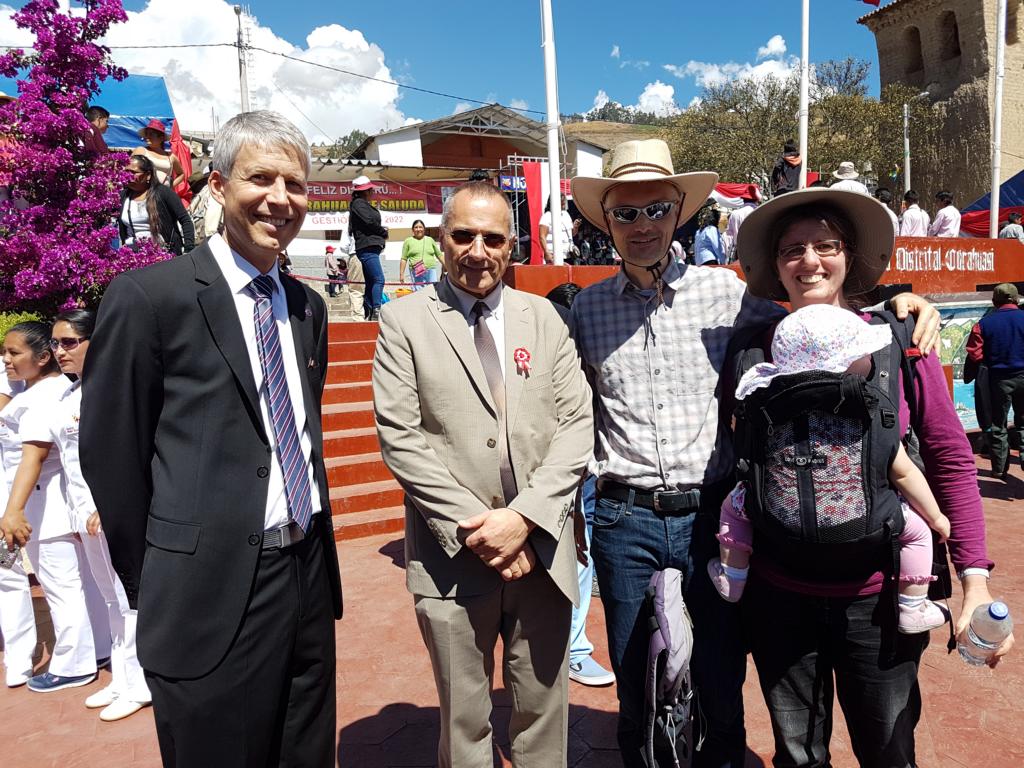 Werner, Klaus John und unser Besuch aus der Schweiz :-).