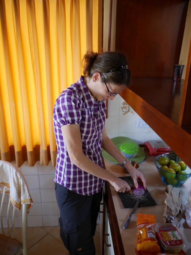 Zwiebeln für Guacamole.