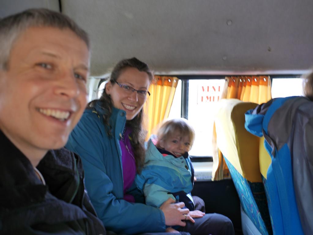 With the Collectivo (minibus) we drive from Cusco to Curahuasi.