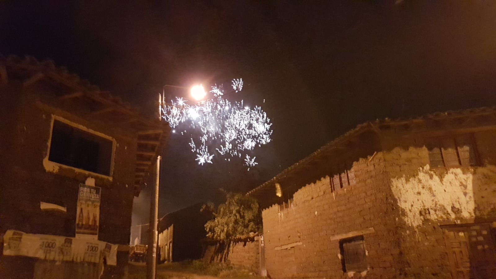 ... auch in Curahuasi gab es ein Feuerwerk.
