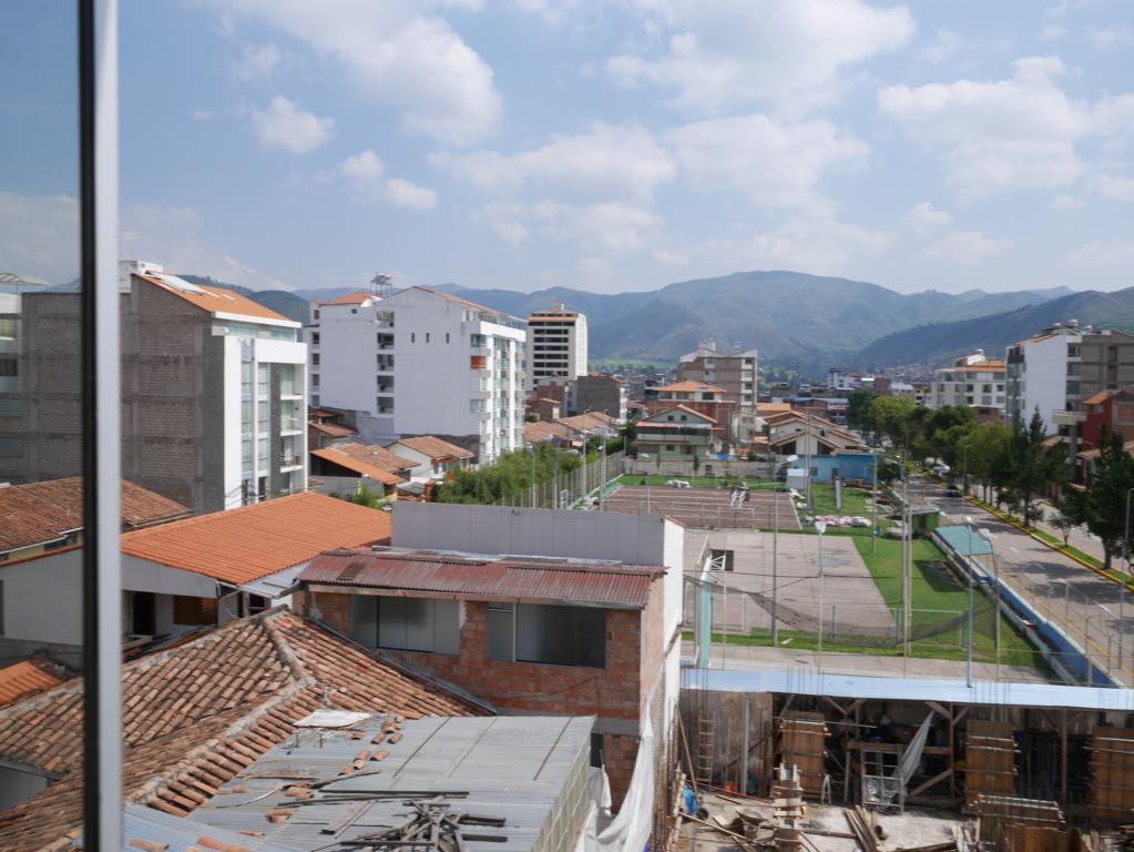 Blick aus unserer neuen Wohnung. 