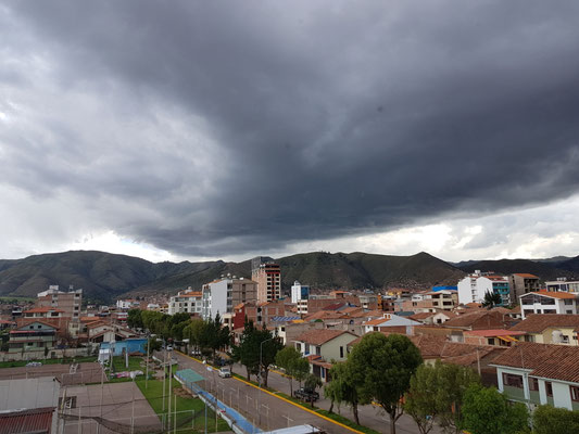 Sommerzeit = Regenzeit in Cuzco.