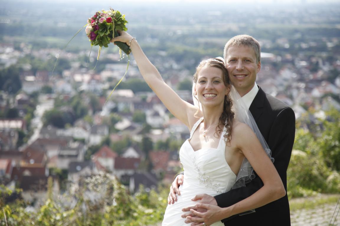 In Schriesheim bei Heidelberg haben wir geheiratet.