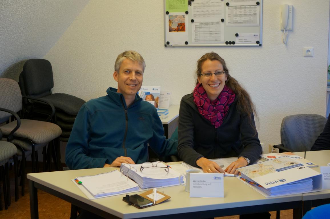 In the training room of the VDM with the ever-growing pile of folders.