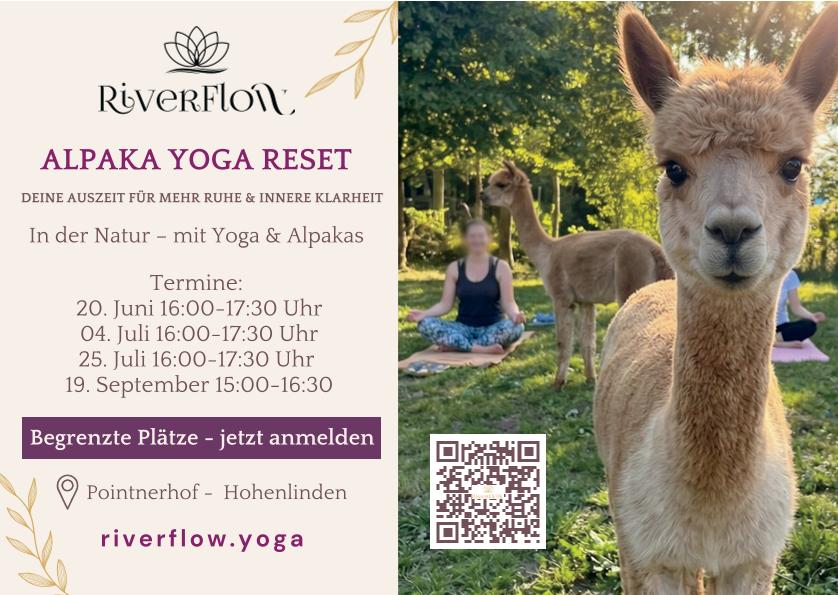 Yoga mit Alpakas & Lamas