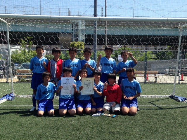 兵庫県少年サッカー大会西宮地区予選　準優勝　2015年6月