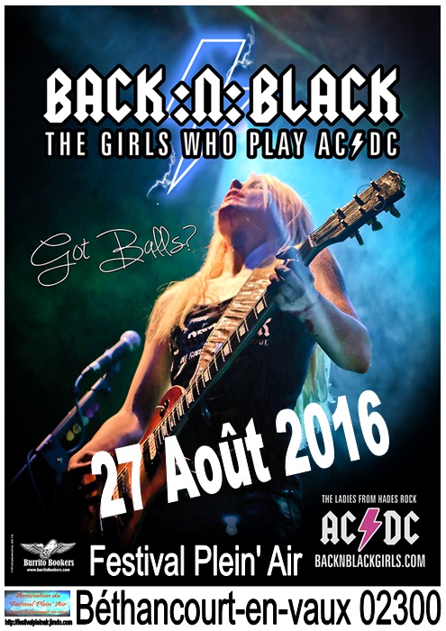 BACK:N:BLACK , Tête d'affiche 2016.