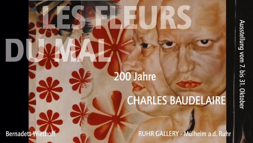 Gastkünstlerin Bernadett Wiethoff aus Düsseldorf stellte zum 200. Geburtstag von Charles Baudelaire in der RUHRKUNSTHALLE aus