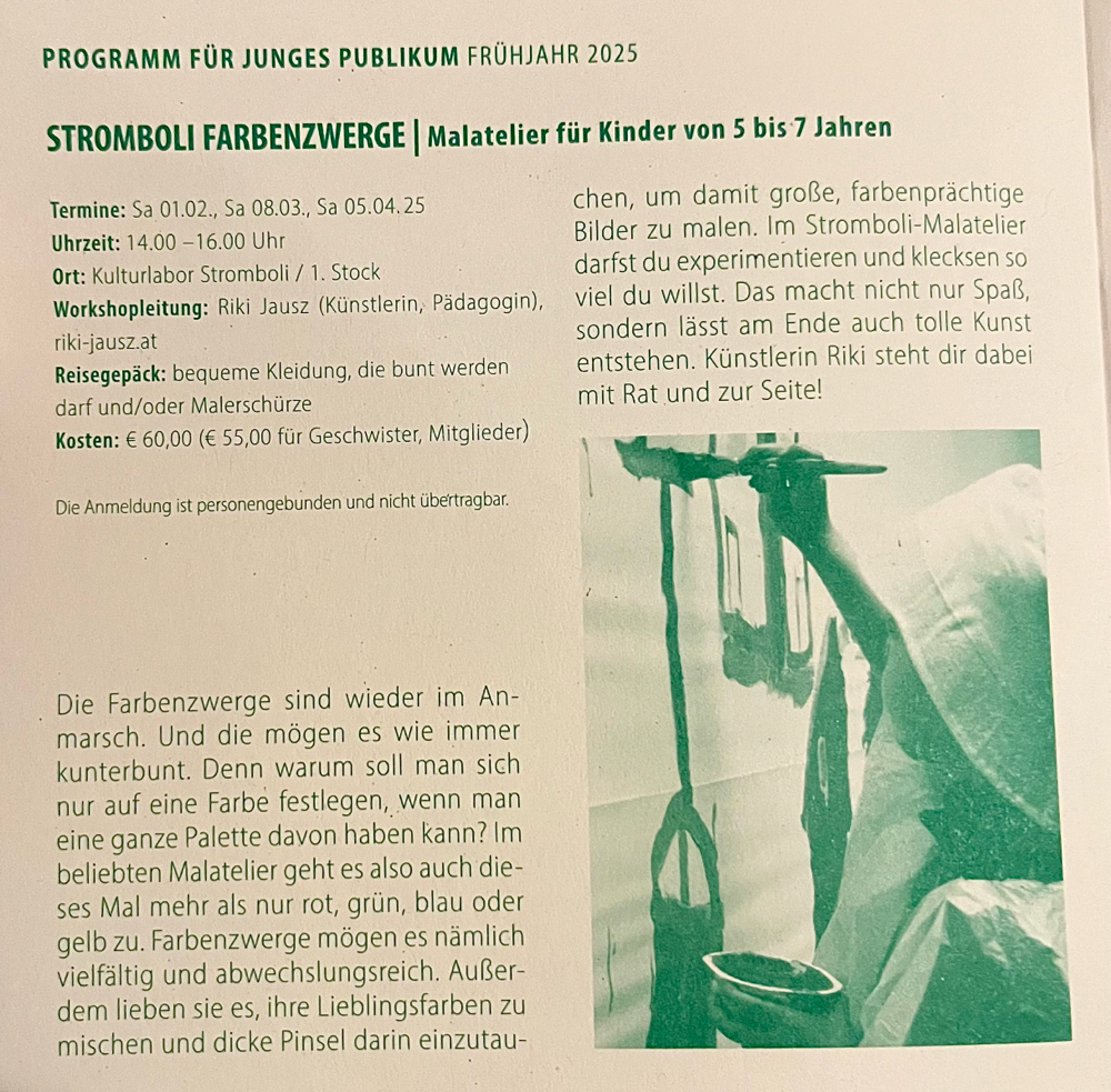 INFO: Farbenzwerge Stromboli Frühjahr 2025