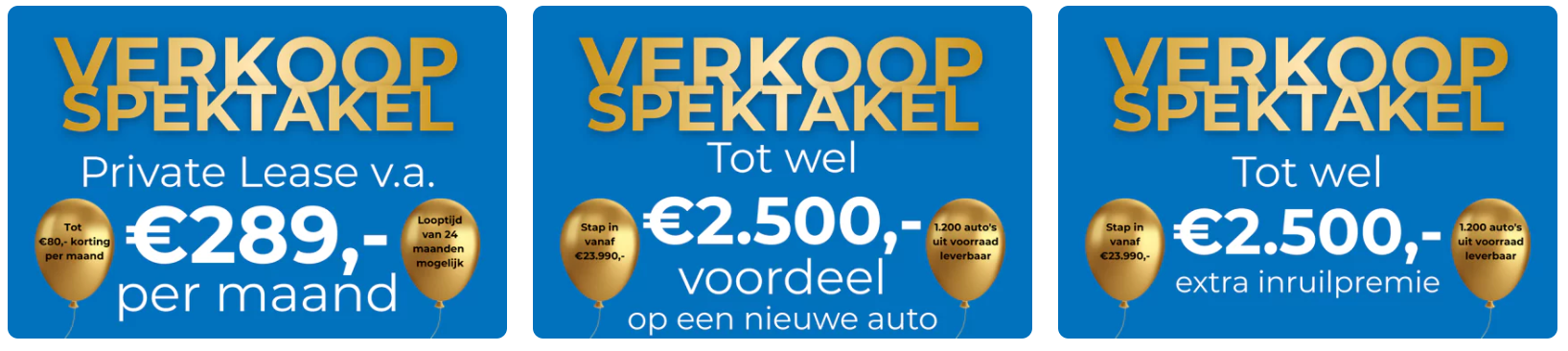 Online reclame Century Groningen en Emmen - officieel merkdealer van Volkswagen, Audi, SEAT en Škoda - december 2025