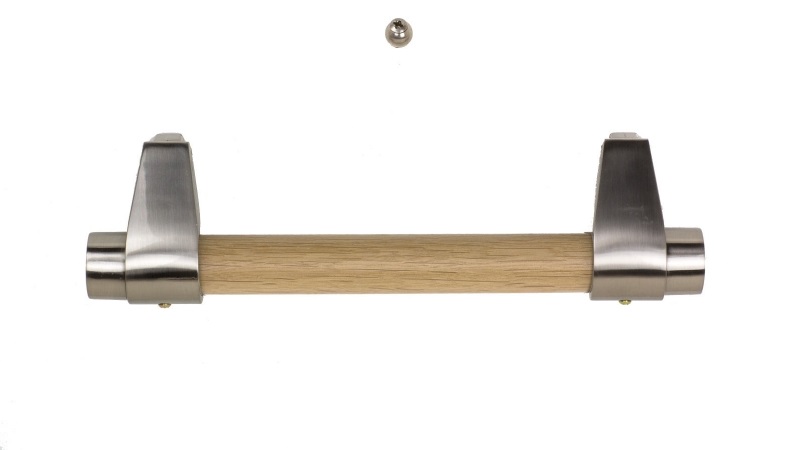 Holz-Edelstahl Stangengriffe