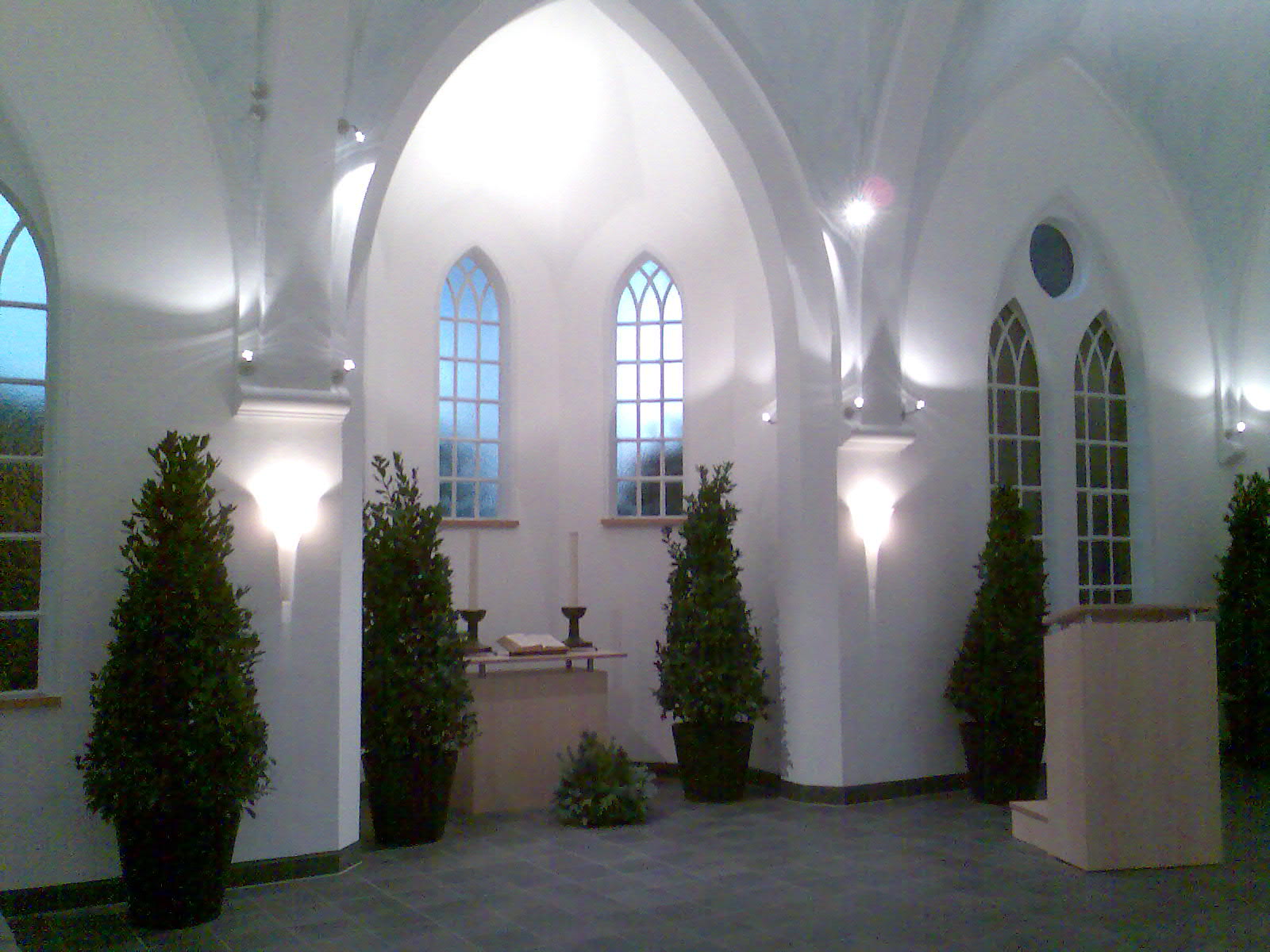 Kapelle Innenansicht Friedhof Holstenkamp 