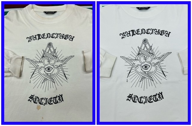 Tシャツのしみ抜き