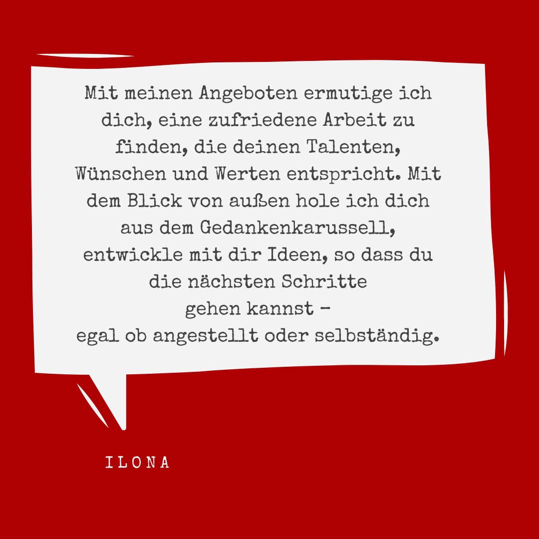Empfehlungssatz von Dr. Ilona Rau - Selbstmarketing