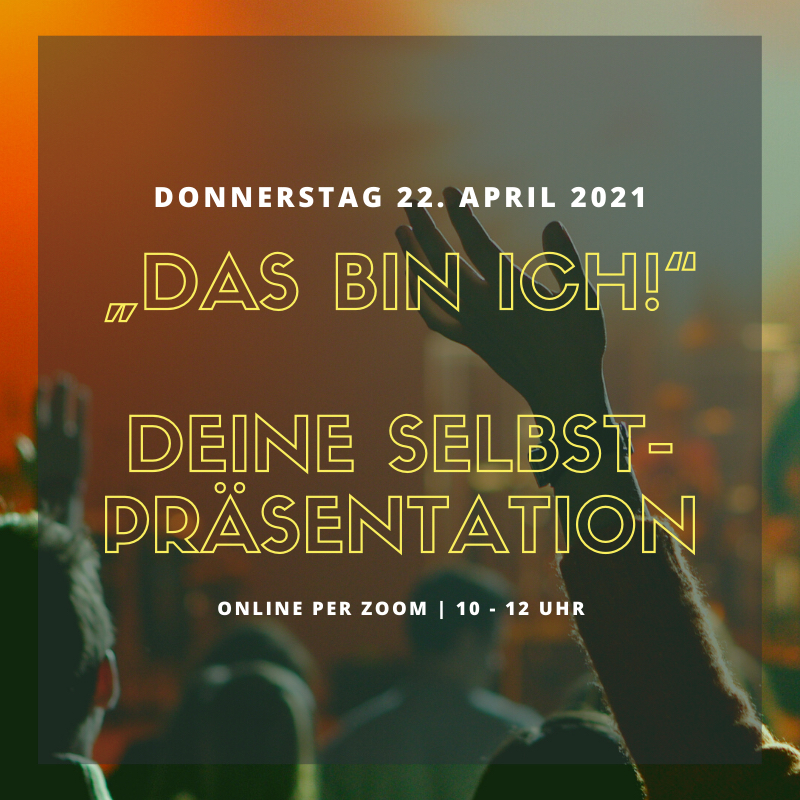 Ankündigung Veranstaltung Selbstpräsentation von Dr. Ilona Rau