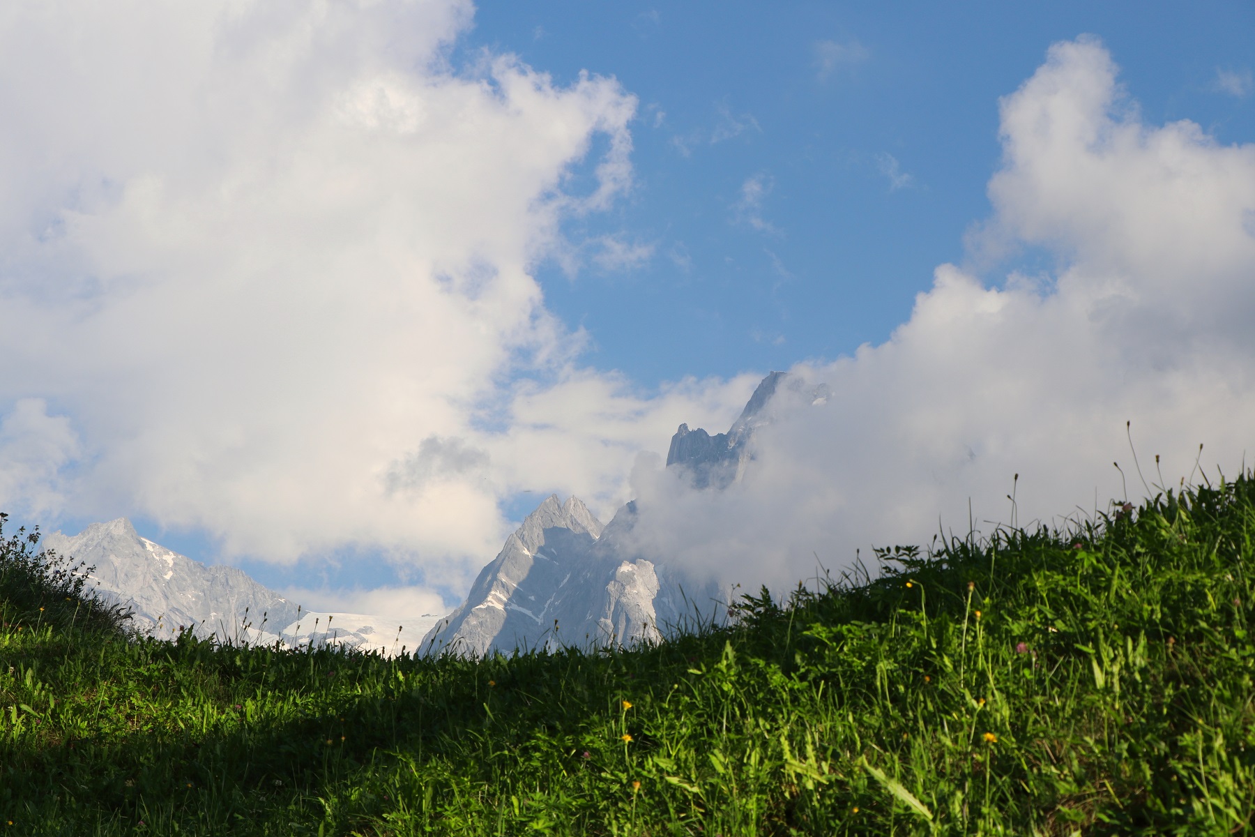 Auf dem Weg zur Alp oberhalb von Soglio