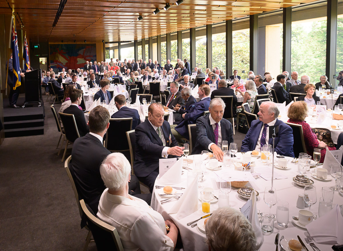 Guests enjoying lunch in Stranger's Dining Room