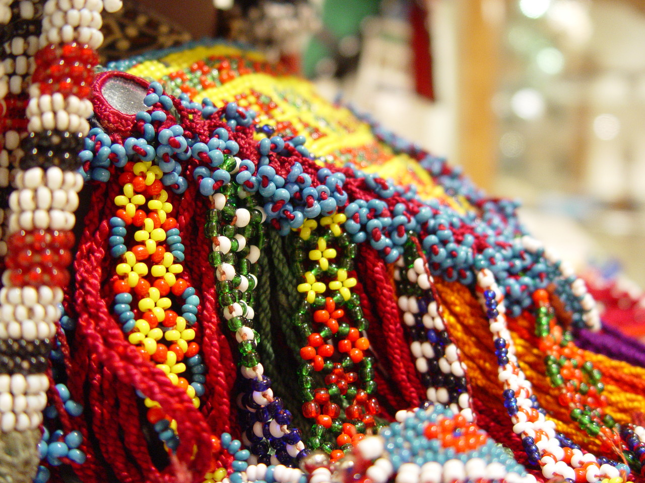 Beads as displayed for many cultures