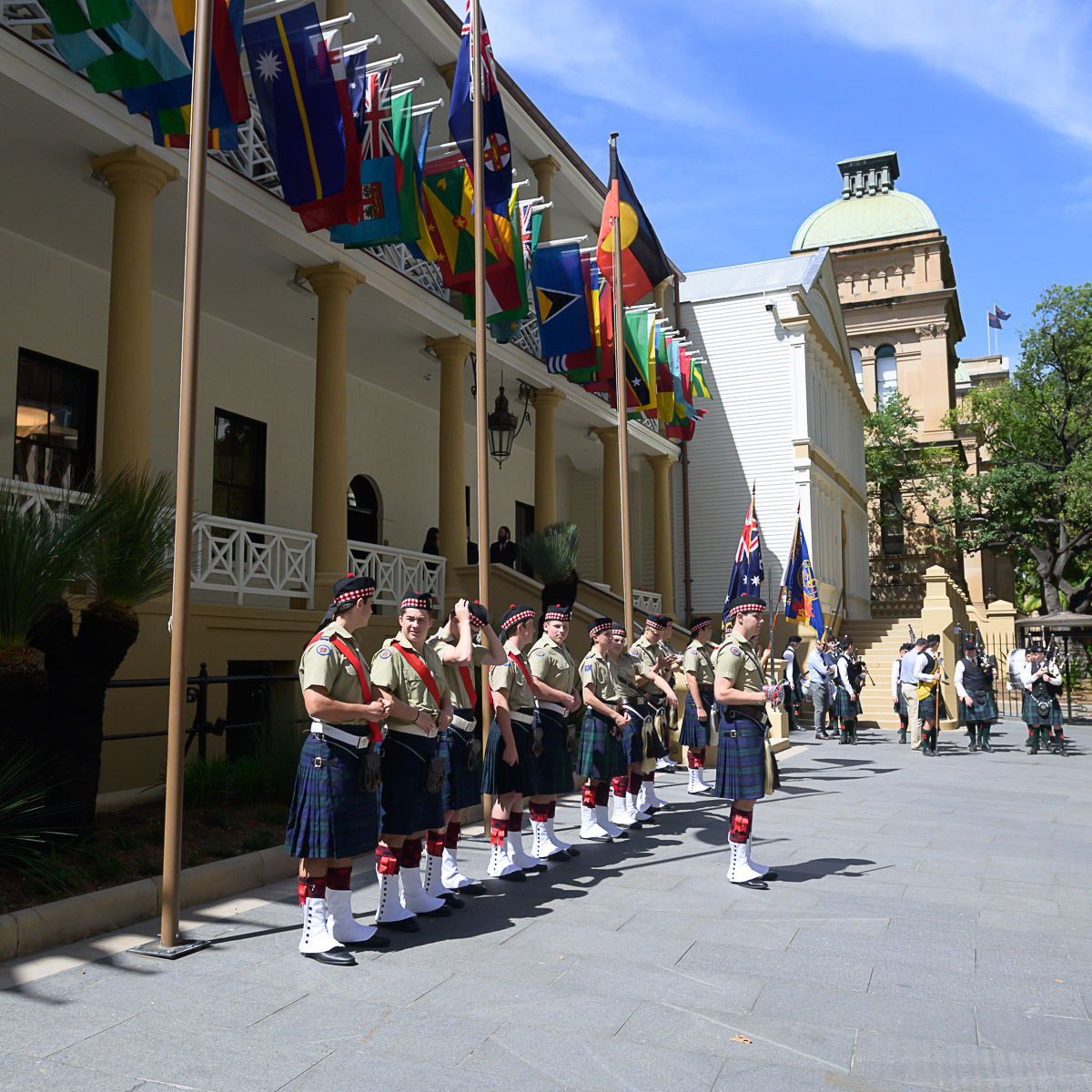 NSW Parliament House on Commonwealth Day 11 March 2024