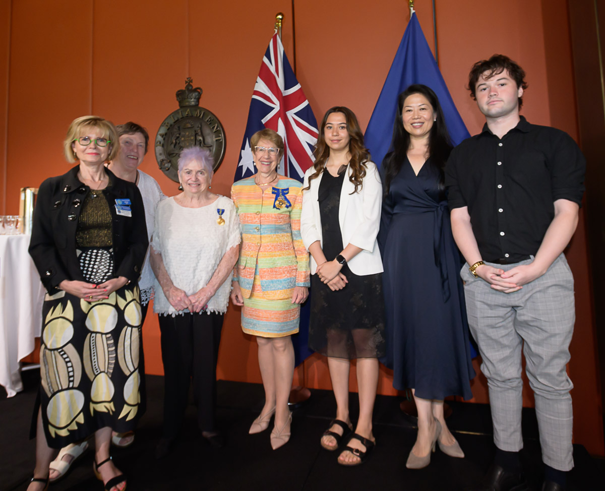 Members of the Country Women's Association with Daisy Grady and family