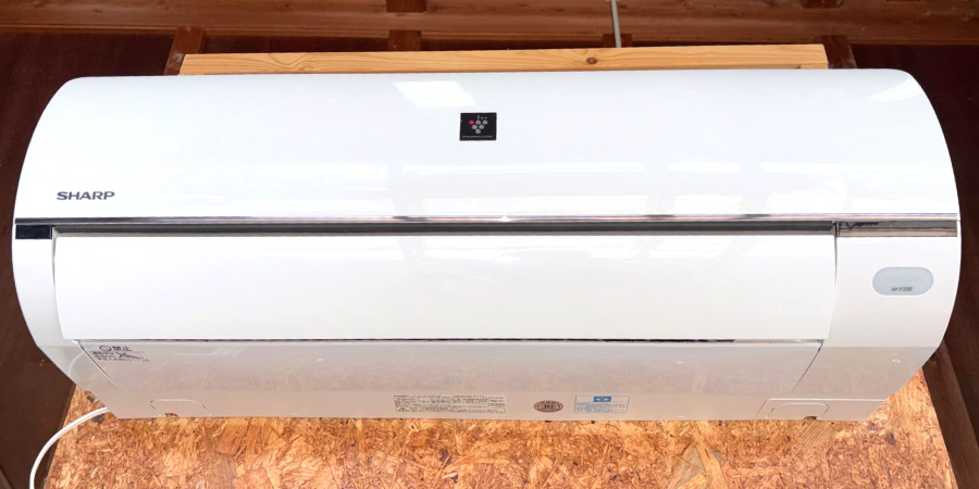 エアコンクリーニング研修の実習機「シャープ｜AY-F22E-W」