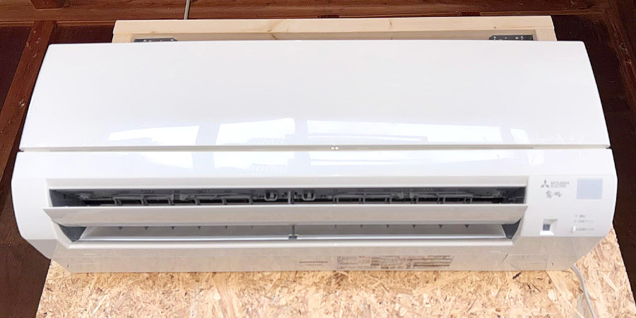 エアコンクリーニング研修の実習機「三菱｜MSZ-GE2521-W」