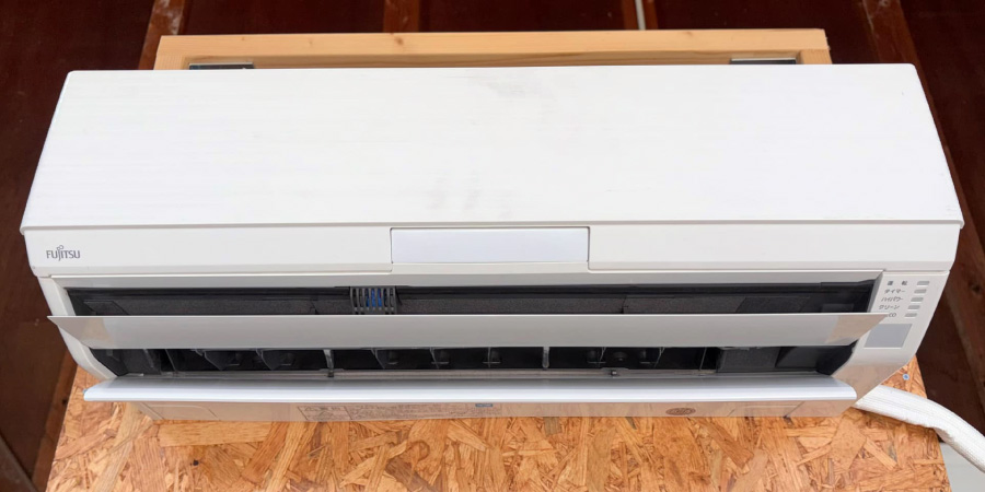 エアコンクリーニング研修の実習機「富士通_AS-R22C-W」